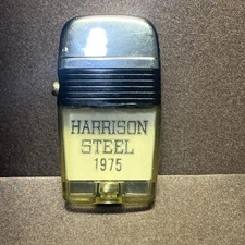 VINTAGE SCRIPTO VU LIGHTER HARRISON STEEL 1975 ATTICA INDIANA L2