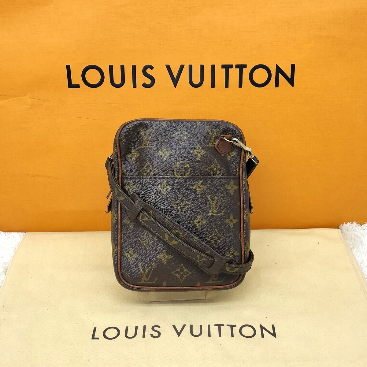 **Vintage LV Monogram Danube M45266 Shoulder Crossbody Bag Made in France**  
