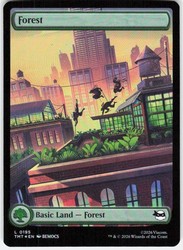 Forest (0195) Foil - Teenage Mutant Ninja Turtles MTG