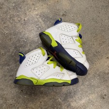 Nike Air Jordan 6 Retro Toddler Size 5C White Basketball Sneakers 645127-108