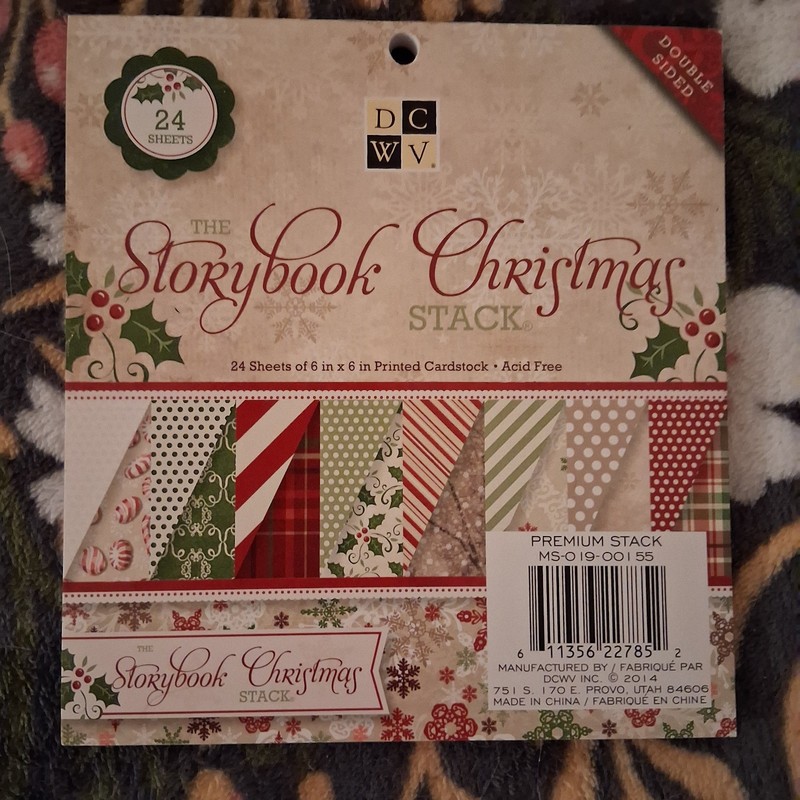 2014 DCWV 6x6  paper pad The Storybook Christmas 24 Double Sided Sheets New