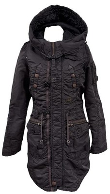 Khujo Dark Gray Women's Coat Size S, thin insulation, waterproof. 