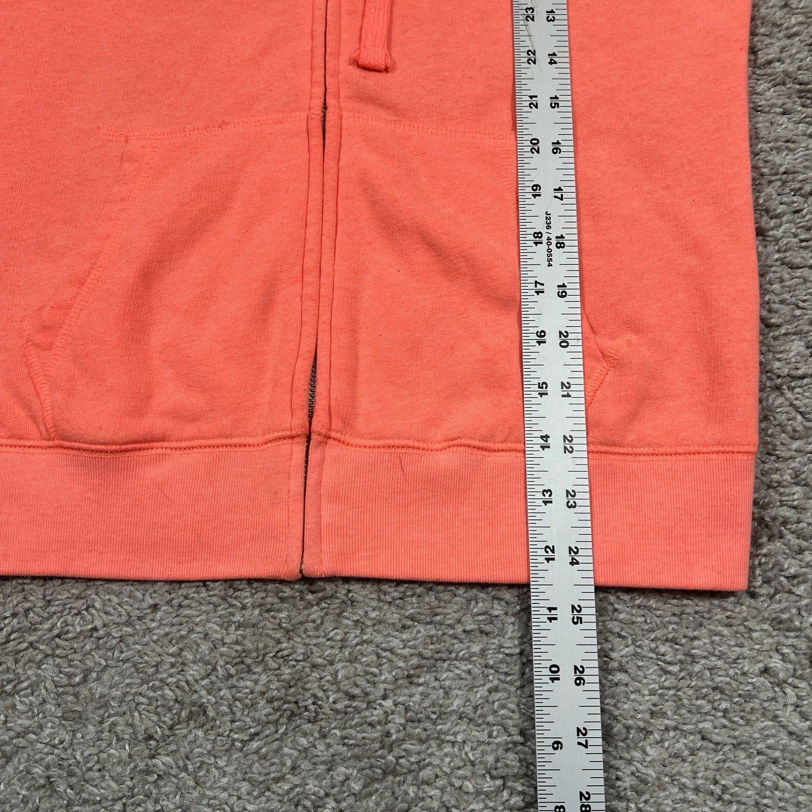 UNDERCOVER Felpa con cappuccio e zip intera Victorias Secret LOVE PINK arancione rosa logo corallo piccola