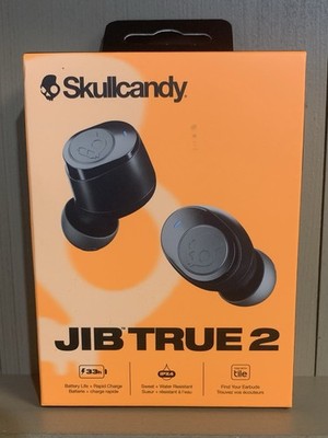 New Skullcandy Jib True 2 Wireless In-Ear Bluetooth Headphones Black S1JTW-P740