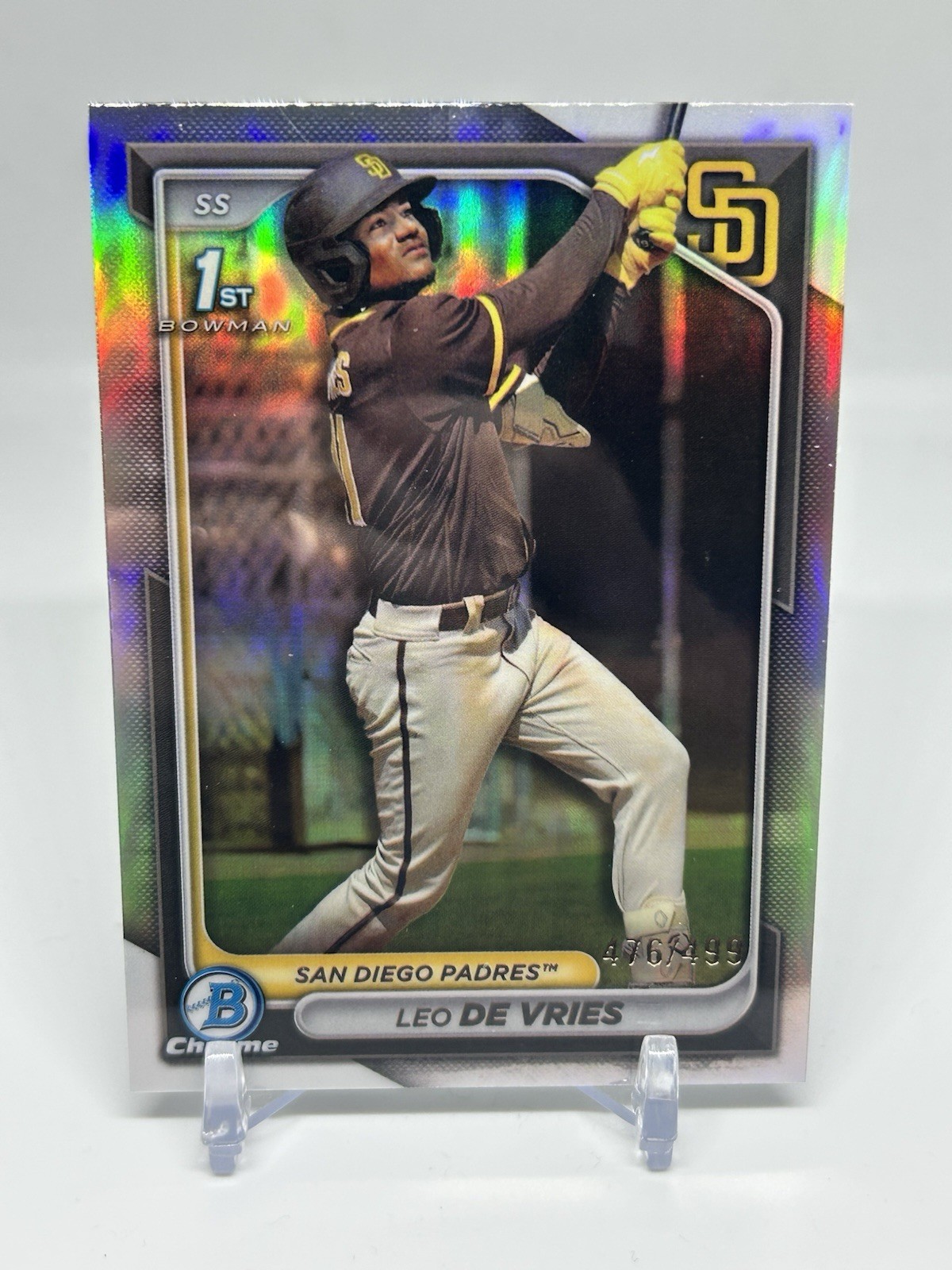 2024 Bowman Chrome Leo De Vries #BCP-179 (1st Bowman) Prospects Refractor /499