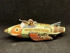 1930's Louis Marx, Buck Rogers Rocket Police Patrol Tin Litho Wind-up Toy