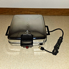 60's VTG NOS UNUSED Manning Bowman 37502 Waffle Maker Grill Factory Wrapped Cord