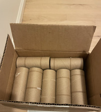 45 Empty Cardboard Toilet Paper Rolls Tubes Craft Project Art Supply Gardening