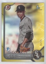 2022 Bowman 1st Edition Yellow Foil 15/75 Norge Vera #BPPF-100 09an