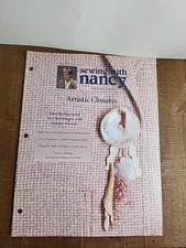 Sewing with Nancy Artistic Closures  Booklet by Nancy Zieman 20 Pages