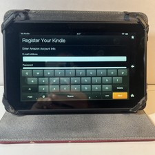 Amazon Kindle Fire 1st Gen W Leather Case Model D01400 System 10.5.1 Bundle