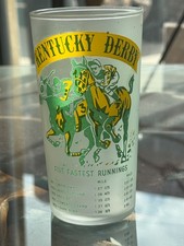 1955 Kentucky Derby Frosted Mint Julep Glass Great Shape