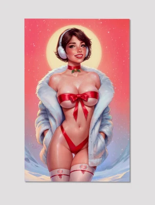 Pop Kill Christmas Present Premium Giclee Print 11" x 17" Pin-up Wall Art