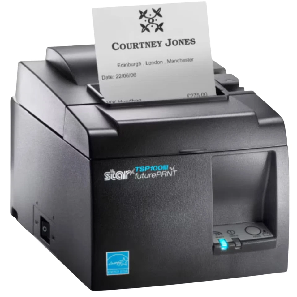 PACK OF 2 Star Micronics TSP143IIIU USB Thermal POS Receipt Printer Auto Cutter - Image 2 of 4