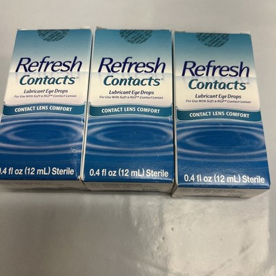 Refresh Contact Lens Comfort Drops 12ml (3 Pack) 4/27
