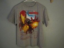 NEW Marvel Comics IRON MAN Youth L Large Gray Shirt