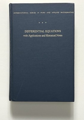 Differential Equations with Applications & Historical Notes by Simmons HC 1972