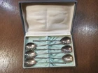 Vintage UNIQUE SILVER PLATE USSR SET OF TEASPOONS