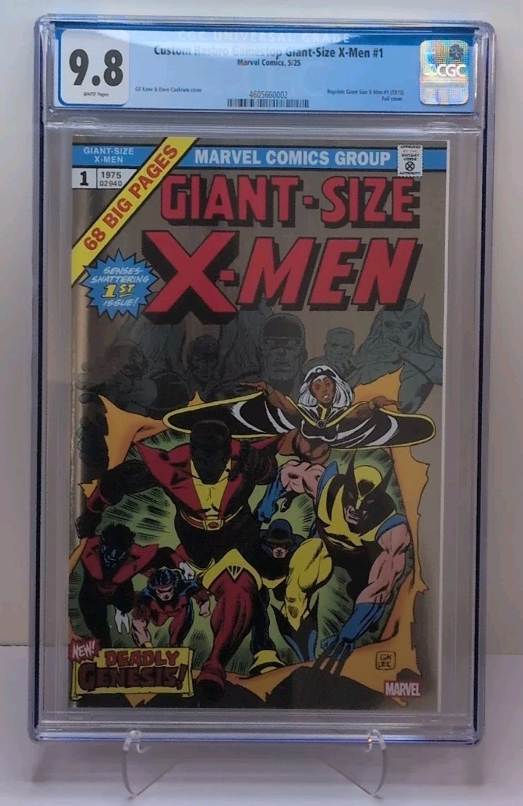 GIANT-SIZE X-MEN 1 CGC 9.8 CUSTOM HASBRO GAMESTOP FOIL VARIANT! 1