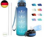 Trinkflasche Sport 1.5L, Sportflasche Mit Strohhalm, Wasserflasche KohlensäUre