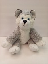 Siberian Husky Grey White Plush Wolf Puppy Dog Plush Baby Toy Nice