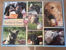 Ravensburger 500 piece "Puzzle Pooches Cream" Complete