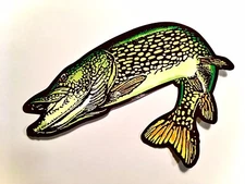 Northern Pike Vinyl Decal Camper Canoe Kayak Sticker Aufkleber Autocollant