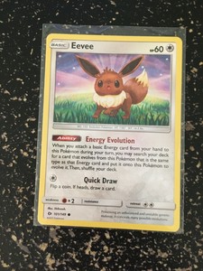 17 Pokemon Sun And Moon Base Set Eevee 101 149 Common Nm Mint Ebay