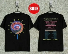 Lollapalooza 1991 The Brockum Group Shirt Vintage Unisex Black Cotton Tee