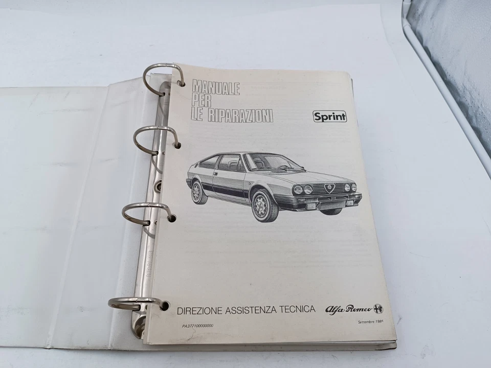 Manuale officina Alfa Romeo Alfasud Sprint manuale per le riparazioni ediz. 1987 - Immagine 4 di 4