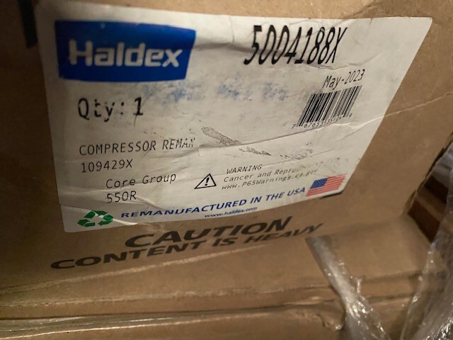 Haldex 5004188X Air Brake Compressor | 0767653351049