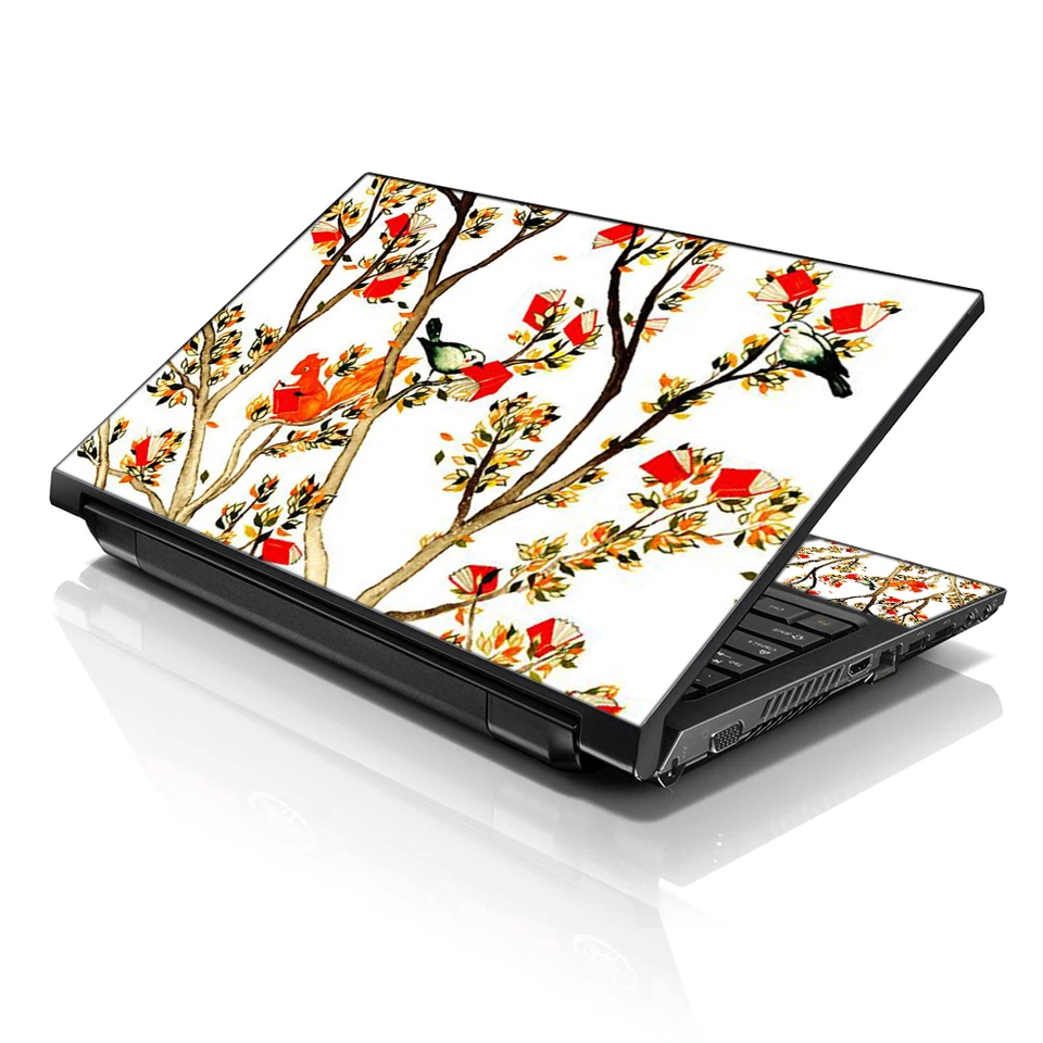 Laptop Skin Sticker Notebook Decal Birds on Branch for Apple Asus Dell 13"-16" - Image 2 of 4