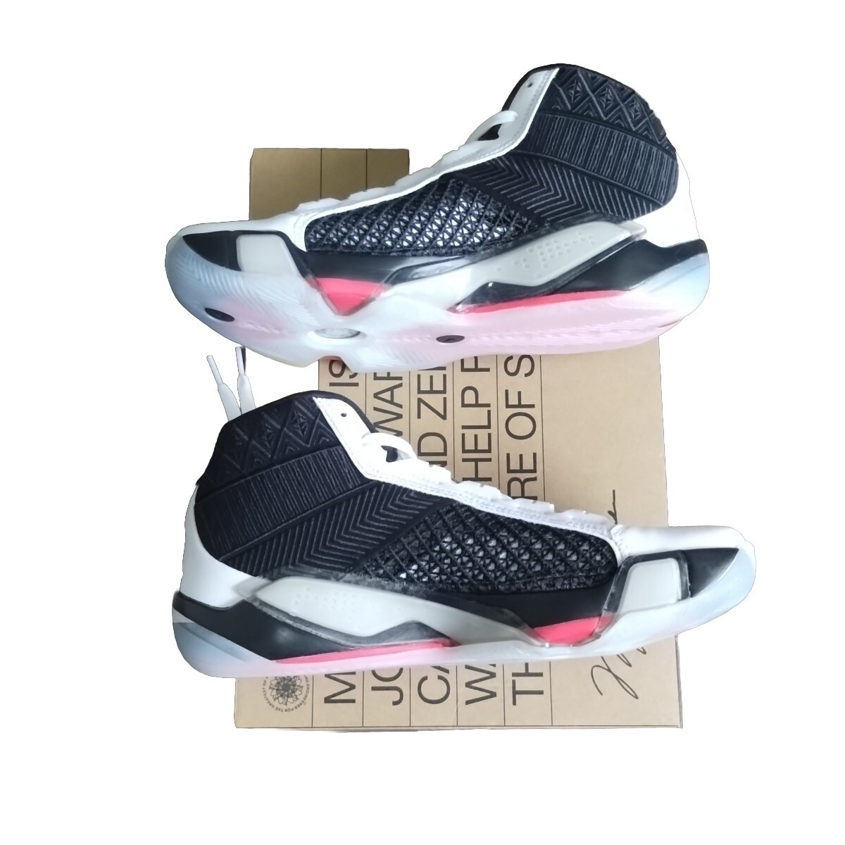 Sz 10.5 Air Jordan 38 XXXVIII 'Fundamental' White Red Siren