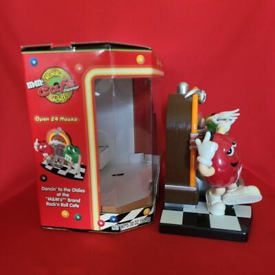 その他 M&M's Rockin' Cafe Dispenser M & M Rockin Cafe Roll Candy Dispenser First Limited Edition