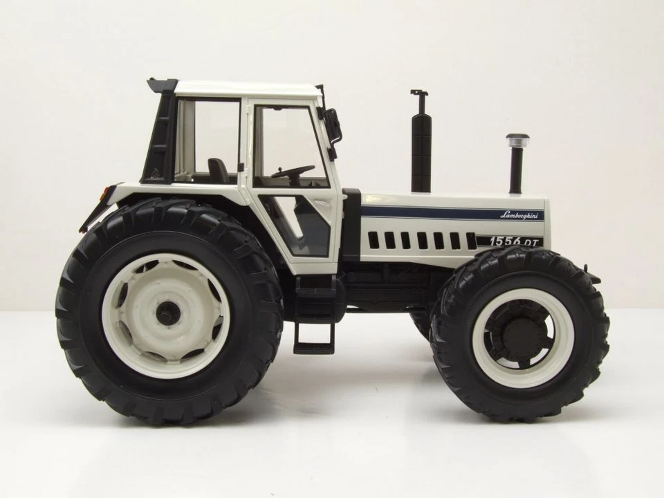 Lamborghini 1556 DT Trattore Bianco Modellino 1:18 Schuco - Immagine 4 di 4