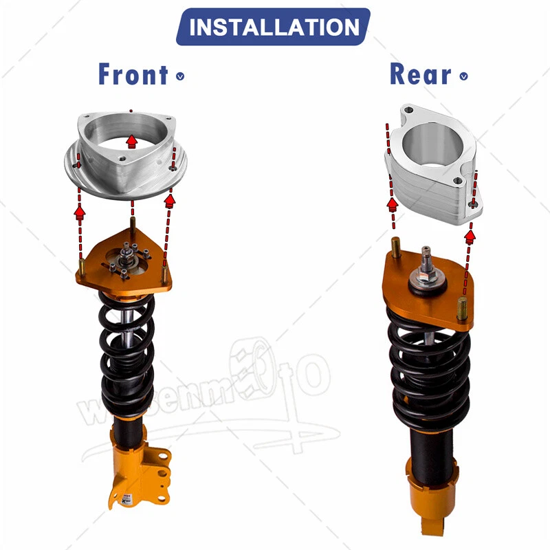 Espaciadores de elevación Billet de aluminio de 3" para Subaru Legacy y Outback 2003-2009 Foto 4 de 4