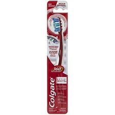 Colgate 360 Optic White Toothbrush, Medium, 1 Count Colors May Vary