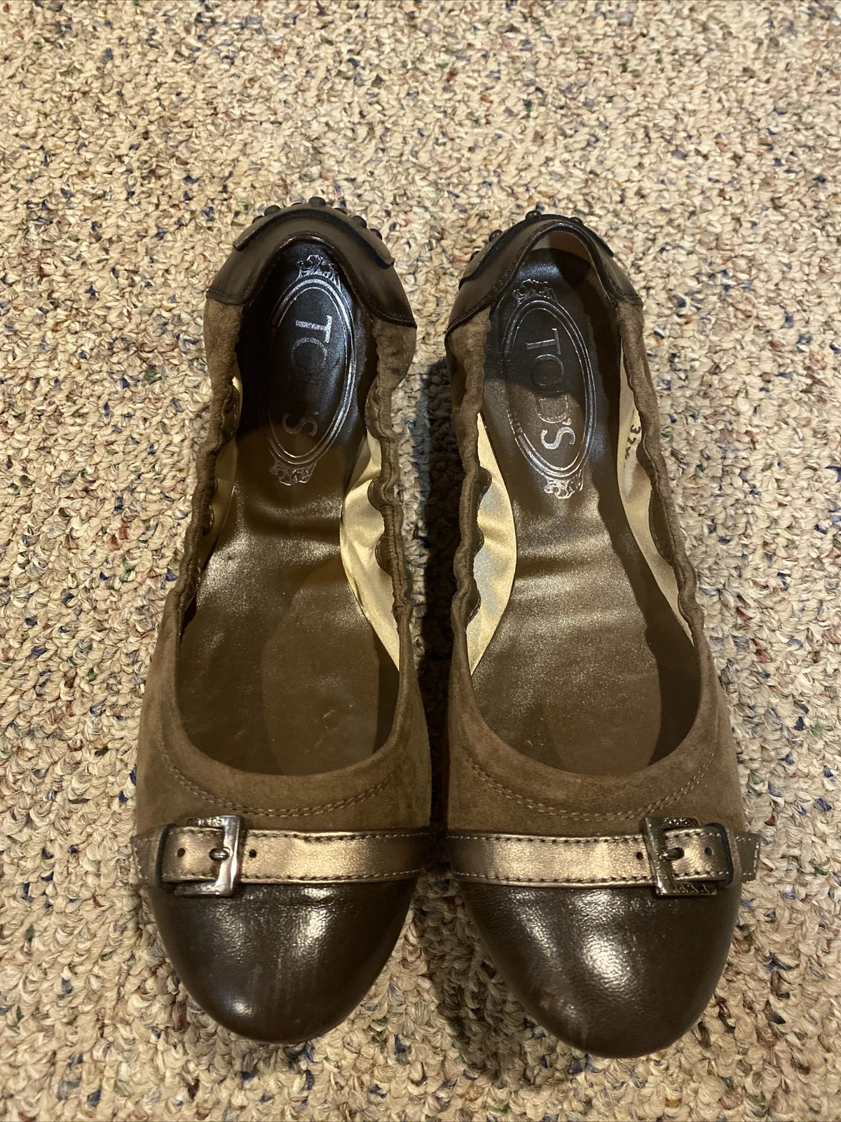 TOD’S TOD'S Ballerine in camoscio scarpe basse Made in Italy misura:371 2