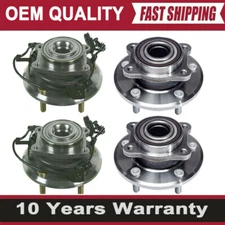 Front and Rear Wheel Bearing Hub Assembly Kit For 2009-2018 Dodge Journey W/ABS
