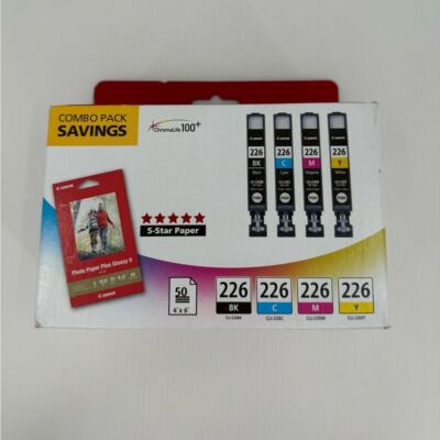 Canon Combo Pack 5 Star ChromaLife 100+ 50 4x6 Genuine Canon