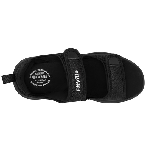 FitVille Diabetiker Sandalen Herren Orthopädische Verstellbare Gesundheitsschuhe - Bild 23 von 64