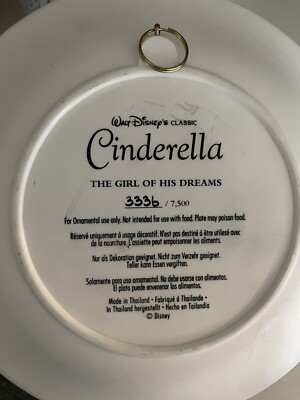 Set Of 4 Disney 3D Plates - Cinderella | eBay