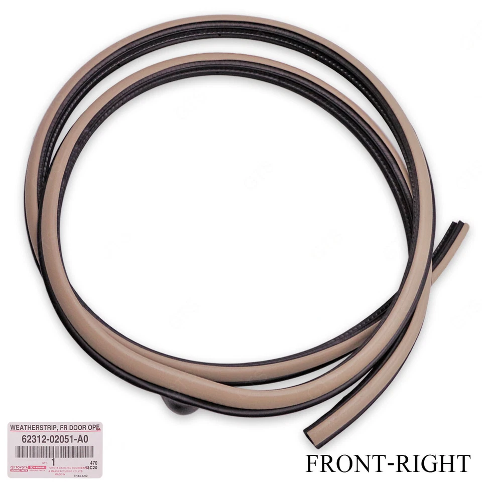 Front Right Door Rubber Weatherstrip Seal Fits Toyota Corolla Altis 2001 2007 Foto 2 de 4