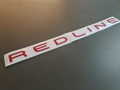 VE VF COMMODORE HSV-STYLE SSV REDLINE SKIRT DOOR BOOT BADGES GLOSS RED x2