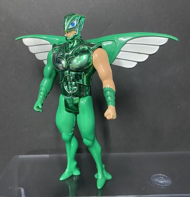 Vintage 1986 Kenner Silverhawks Flashback Green Figure Works Great Telepix | eBay