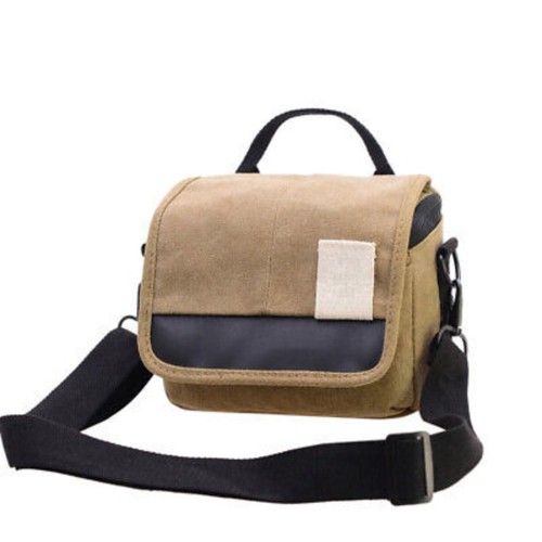 Retro Canvas Camera Bag Single-shoulder Bag Sling Bag For Mini DSLR - Picture 8 of 14