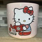 Blue Sky Clayworks + Hello Kitty Watering Flowers Pink & Red 6" Ceramic Planter — photo 3