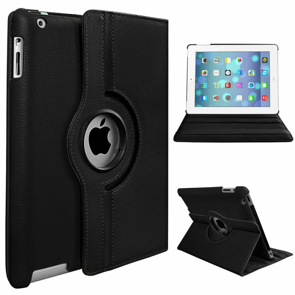 360° Rotating Leather Stand Case Cover for iPad/ iPad Mini/iPad Air/iPad Pro 9.7 - Image 3 of 4