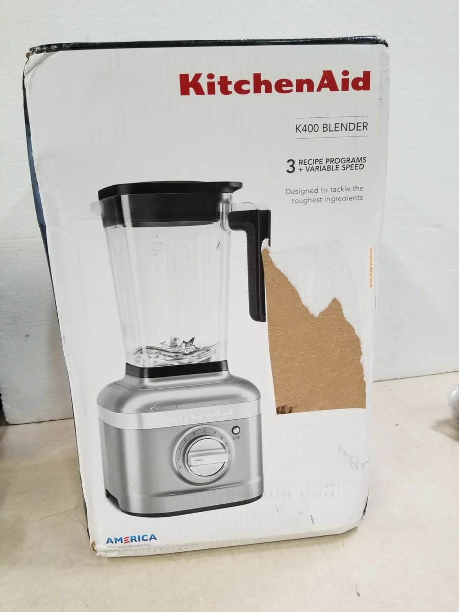 KitchenAid KSB4027WH K400 Countertop Blender 56 Ounce White for sale online