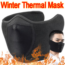 Black Winter Thermal Face Mask Ear Warmer Cold Weather Ski Riding Motorcycle US